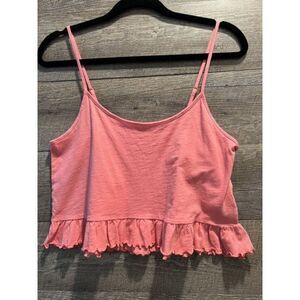 American Eagle Spaghetti Strap Cropped Halter Top Size Medium
